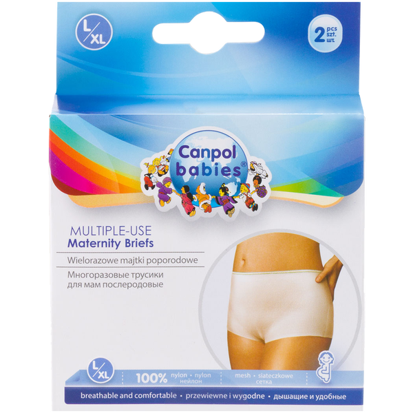 Canpol Babies wielorazowe majtki poporodowe rozm. L/XL, 2 szt./1 opak._1