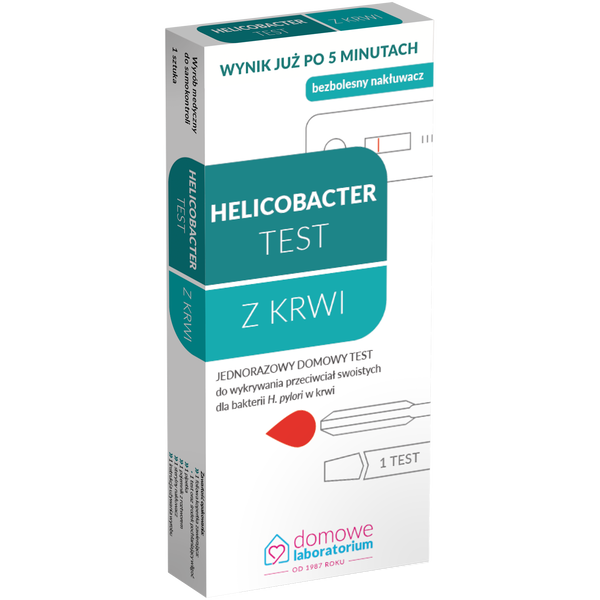 Domowe Laboratorium test do wykrywania zakażenia bakterią Helicobacter pylori z krwi, 1 szt._1
