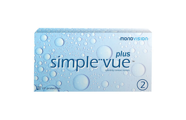 Simple Vue Plus Monthly contact lenses miesięczne soczewki kontaktowe, moc -2.00, 2 szt./1 opak._1