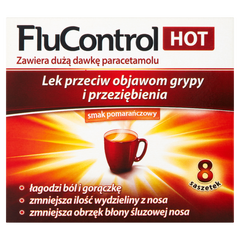 Flucontrol Hot proszek do rozpuszczania, 8 sasz./1 opak._1