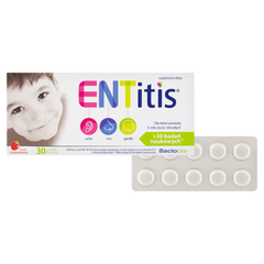 Entitis Truskawkowy suplement diety, 30 past./1 opak._2