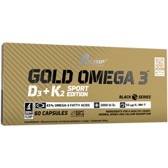 Gold Omega 3 D3+K2 Sport Edition suplement diety, 60 kaps./1 opak._1