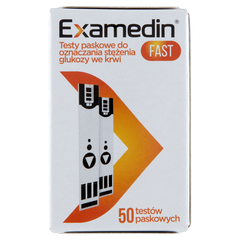 Examedin Fast testy paskowe do pomiaru glikemii, 50 szt./1 opak._1