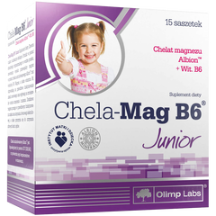 Chela-Mag B6 Junior suplement diety w proszku o smaku pomarańczowym, 15 sasz./1 opak_1