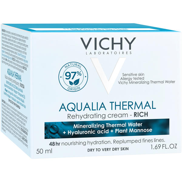 Vichy Aqualia Thermal odżywczy krem nawilżający do skóry suchej i bardzo suchej, 50 ml_3