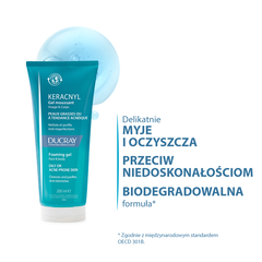 Ducray Keracnyl żel oczyszczający do twarzy, 200 ml_2