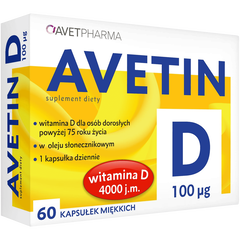 Avetin D 100 µg kapsułki miękkie, 60 kaps./1 opak._1