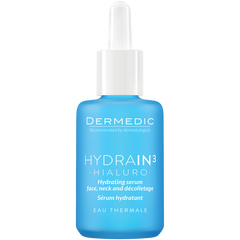 Dermedic Hydrain3 Hialuro serum nawadniające twarz, szyję i dekolt, 30 ml_1