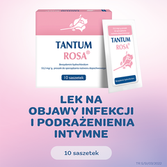 Tantum Rosa proszek do sporządzania roztworu dopochwowego, 10 sasz./1 opak._2