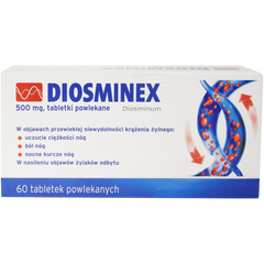 Diosminex tabletki powlekane 500 mg, 60 tabl./1 opak._1