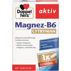 Doppelherz Aktiv Magnez B6 Cytrynian suplement diety, 30 tabl./1 opak._1