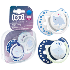 Lovi Night&Day dynamiczny smoczek silikonowy 6-18 msc, 2 szt./1 opak._1