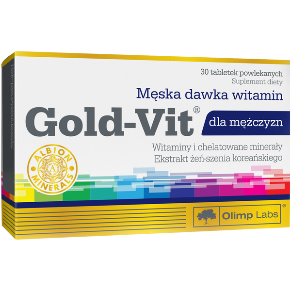 Gold-Vit Men tabletki powlekane dla męźczyzn, 30 tabl./1 opak._1