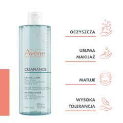 Avène Cleanance woda micelarna do twarzy, 400 ml_2