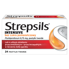 Strepsils Intensive pastylki twarde o smaku pomarańczowym, 24 szt./1 opak._1
