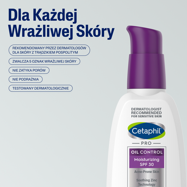 Cetaphil Pro Oil Control krem nawilżająco-matujący do twarzy SPF30, 118 ml_4