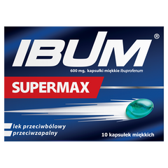 Ibum Supermax lek przeciwbólowy i przeciwzapalny 600 mg, 10 tabl./1 opak._2