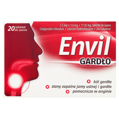 Envil  Gardło pastylki do ssania, 20 tabl./1 opak._1