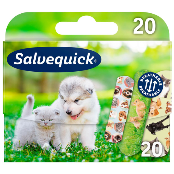 Salvequick Animal Planet oddychające plastry na skaleczenia, 20 szt./1 opak._1