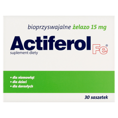Actiferol FE suplement diety 15 mg, 30 sasz./1 opak._1