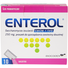 Enterol proszek do sporządzania zawiesiny doustnej, 250 mg, 10 sasz./1 opak._1