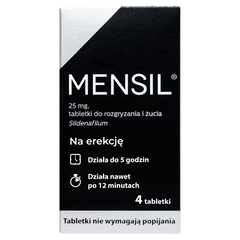 Mensil tabletki do rozgryzania i żucia 25 mg, 4 tabl./1 opak. _1
