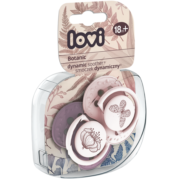 Lovi Botanic Boy silikonowy smoczek dynamiczny 18m+, 2 szt./1 opak._2