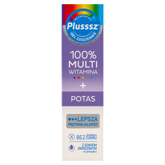 Plusssz 100% Multiwitamina Potas tabletki musujące, 20 tabl./1 opak._1