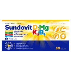 Sundovit D3 MG K2 B6 suplement diety, 30 tabl./1 opak._1