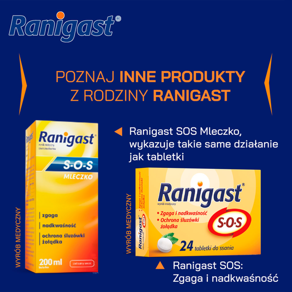 Famotydyna Ranigast tabletki powlekane na zgagę, 20 tabl./1 opak._8
