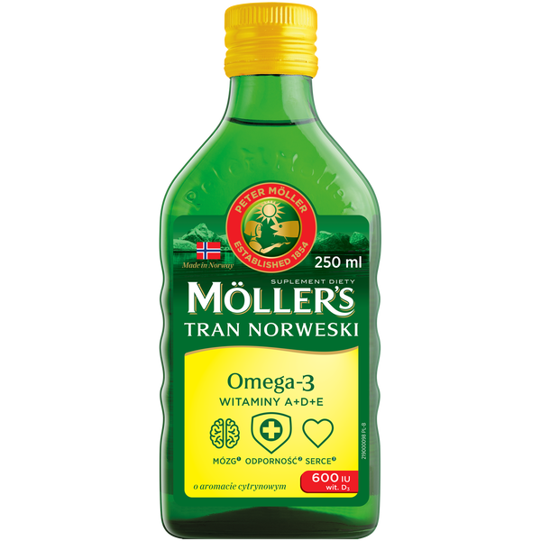 Möller's Tran Norweski tran norweski cytrynowy, 250 ml_1