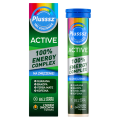 Plusssz Active 100% Energy Complex tabletki musujące, 20 tabl./1 opak._1