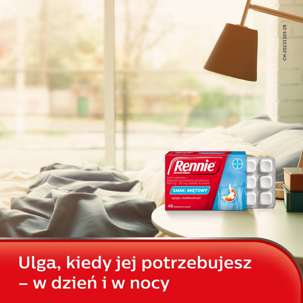 Rennie Antacidum tabletki do ssania smak miętowy, 48 tabl./1 opak._4