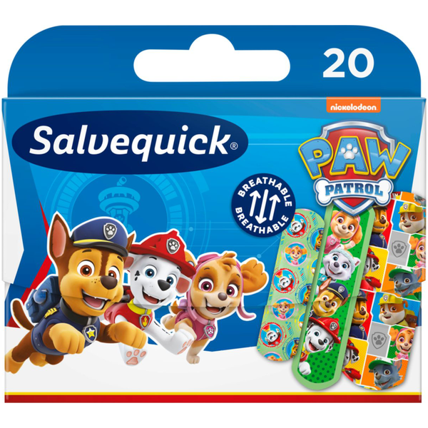 Salvequick Kids Paw Patrol wyrób medyczny: plastry opatrunkowe dla dzieci, 20 szt./1 opak._2