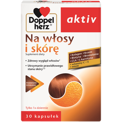 Doppelherz Aktiv Na włosy i skórę suplement diety, 30 kaps./1 opak._1