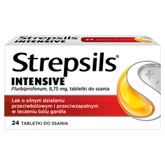 Strepsils Intensive tabletki do ssania na gardło, 24 szt./1 opak._1