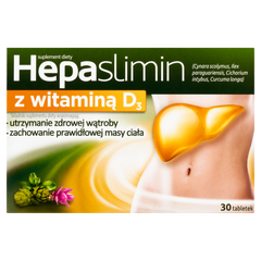 Hepaslimin Z Witaminą D3 suplement diety, 30 tabl./1 opak._1