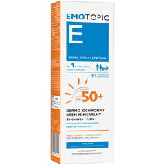 Emotopic MED+ wyrób medyczny: mineralny krem ochronny do twarzy i ciała SPF50+, 75 ml_2