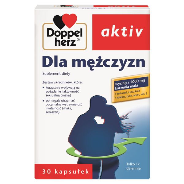Doppelherz Aktiv Dla Mężczyzn suplement diety, 30 kaps./1 opak._1