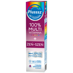Plusssz 100% Multiwitamina Żeń-szeń tabletki musujące, 20 tabl./1 opak._1