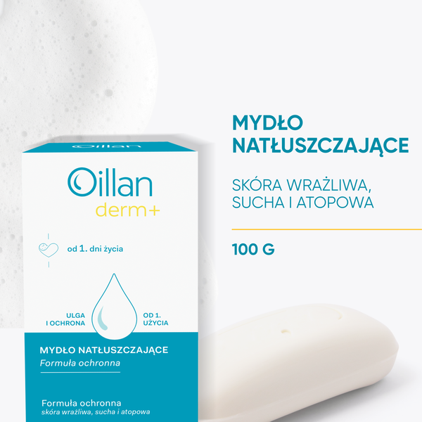 Oillan Derm+ natłuszczające mydło w kostce, 100 g_3