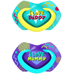 Canpol Babies Neon Love smoczek silikonowy symetryczny 6-18 msc, 2 szt./1 opak._2
