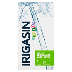 Irigasin Junior proszek do rozpuszczania, irygator + 12 sasz./1 opak._2