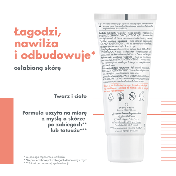 Avène Cicalfate+ nawilżająca emulsja ochronna do ciała, 40 ml_4