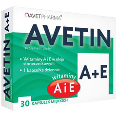 Avetin A+E suplement diety, 30 kaps./1 opak._1