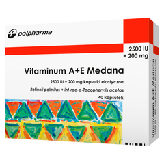 Vitaminum A+E Medana suplement diety, 40 kaps./1 opak._1