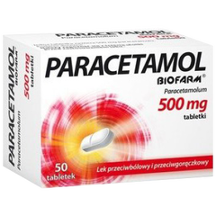 Paracetamol lek przeciwbólowy i przeciwgorączkowy, 500 mg, 50 tabl./1 opak._1
