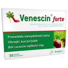 Venescin forte Forte tabletki drażowane, 30 tabl./1 opak._1