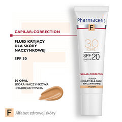 Pharmaceris F Capilar-Correction fluid kryjący dla skóry naczynkowej SPF20 30 opal, 30 ml_2