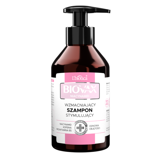 L'biotica Biovax Niacynamid szampon do włosów delikatnych i osłabionych, 200 ml_1